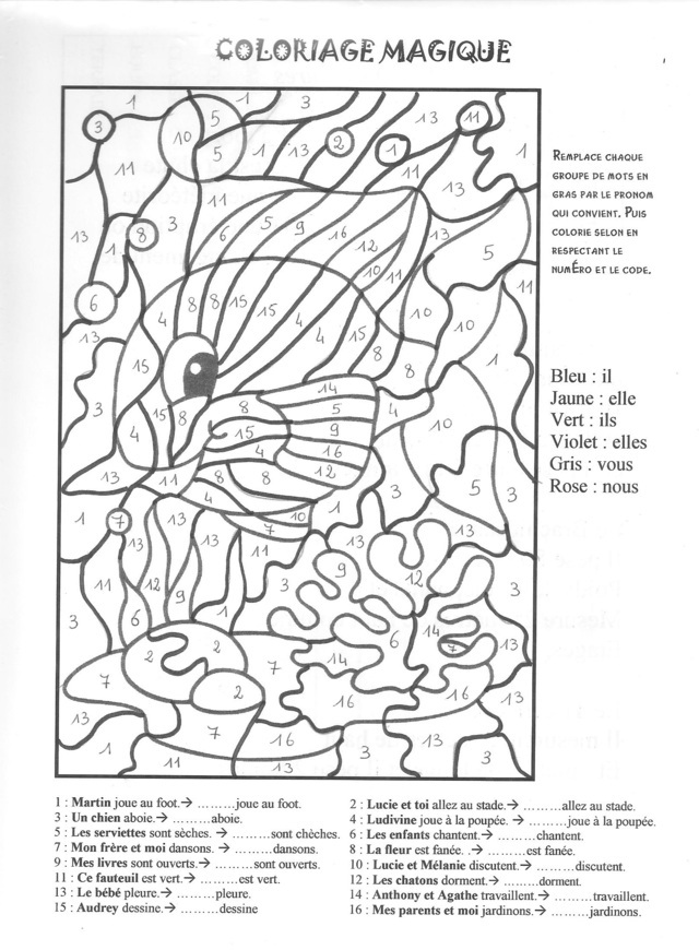 Coloriage Magique Cp Lecture Sons2 - Magique à imprimer